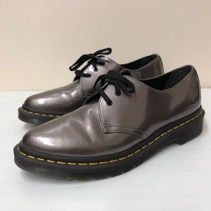 Dr Martens pewter point toe low shoes (9)